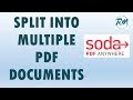 How to split a PDF document into multiple PDF documents
