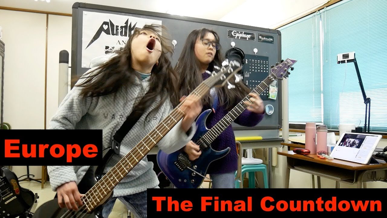 #Europe -The Final Countdown - guitar + bass cover #ファイナルカウントダウン