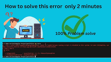 \ng.ps1 cannot be loaded because running scripts is disabled on this system. /Powershell angular