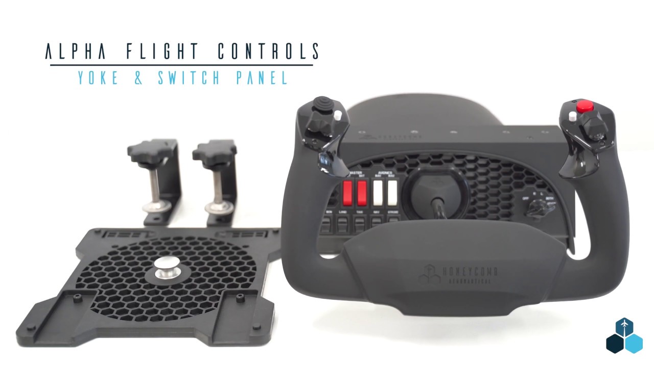 Aerosoft Honeycomb Alpha Flight Controls levier de commande pour simulateur  de vol USB PC noir - Conrad Electronic France