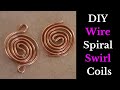 How to Make Swirl Wires | Copper Wire Spiral/Swirl/Coils | Easy Wire Jewellery Connector Links