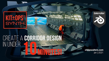 Create a Corridor in Blender in under 10 minutes with Blender