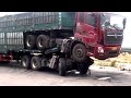 Xe tải BAY cabin khi phanh gấp | China truck #116