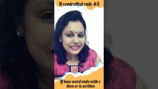R controlled rule no 5 | r controlled spelling rule| viral speakenglish youtubeshorts spelling