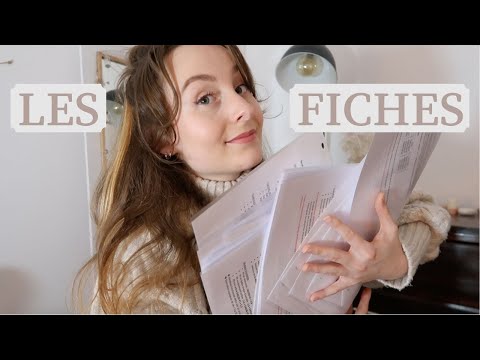 Comment je fais mes FICHES de révision ?