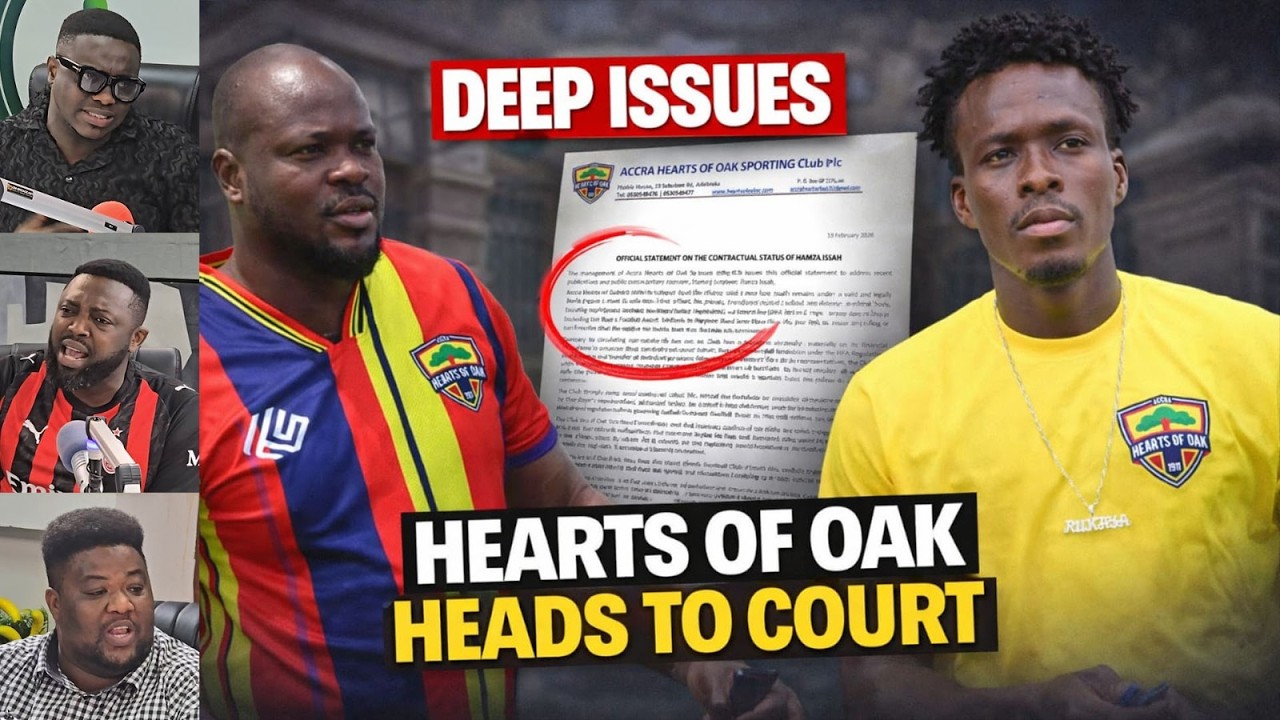 WAHALA DEY! HEARTS HEADS TO COURT OVER..DETAILS OF HAMZA ISSAH & HEARTS CONTRACT ISSUES..HEARTS MUST