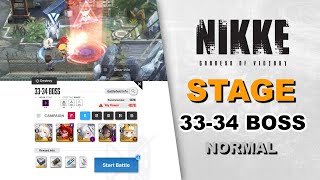 Stage 33-34 BOSS (Crystal Armor) Normal Mode | Goddess of Victory: Nikke
