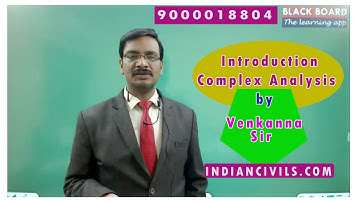 Introduction to Complex Analysis | New Batch | Mathematics Optional | For UPSC Exams|By Venkanna Sir