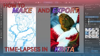 How To Make and Export Time-lapses in Krita