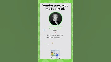 Vendor payables made simple