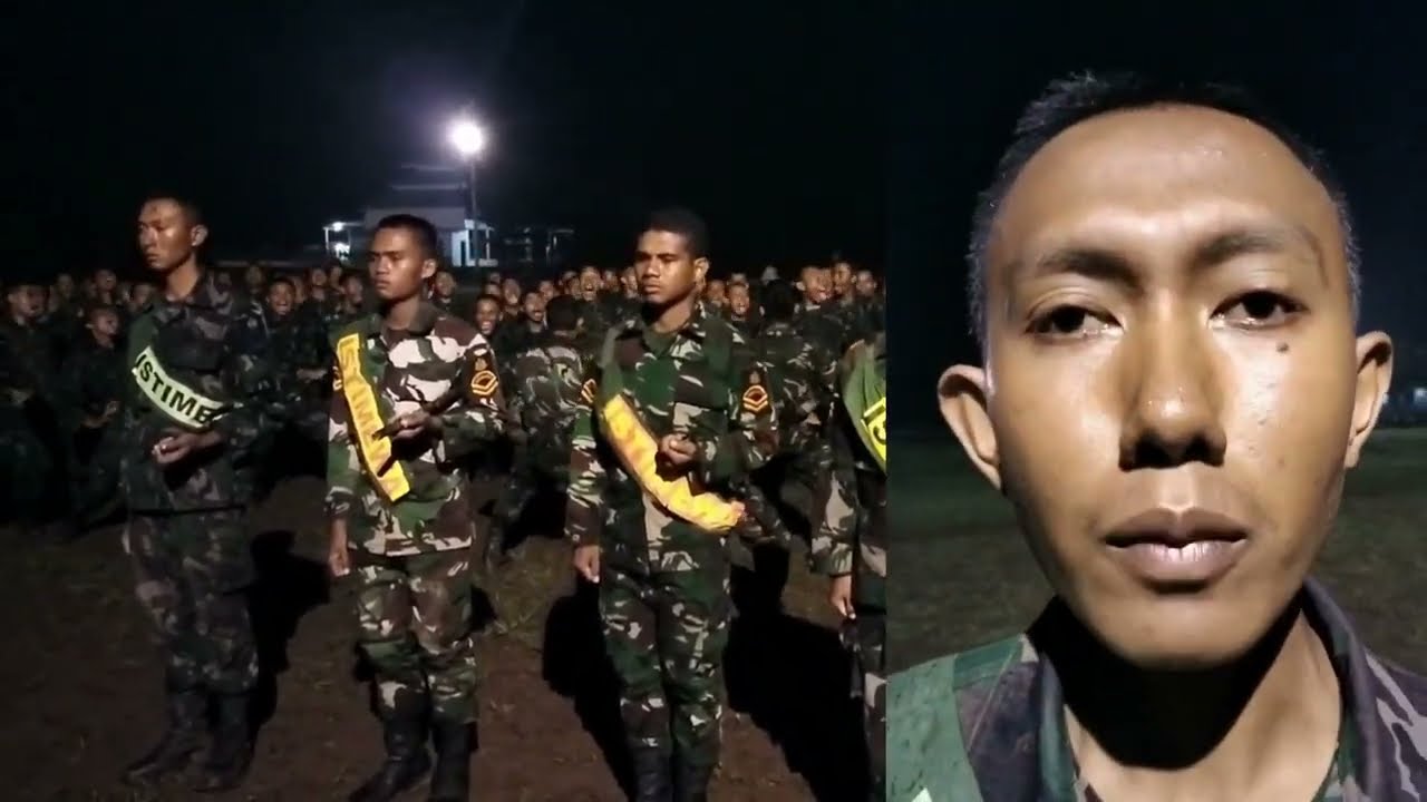 Latihan Menembak Siswa Bintara dan tamtama 44/1 Kejuruan Marinir di Grati Pasuruhan