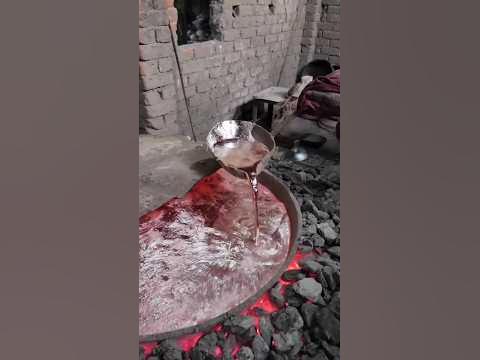 melting iron and make gorgeous utensils#shorts - YouTube