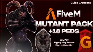 Apocalypse Ped Pack for FiveM Mutant Pack- Lore Friendly #fivem #zombie #apocalypse