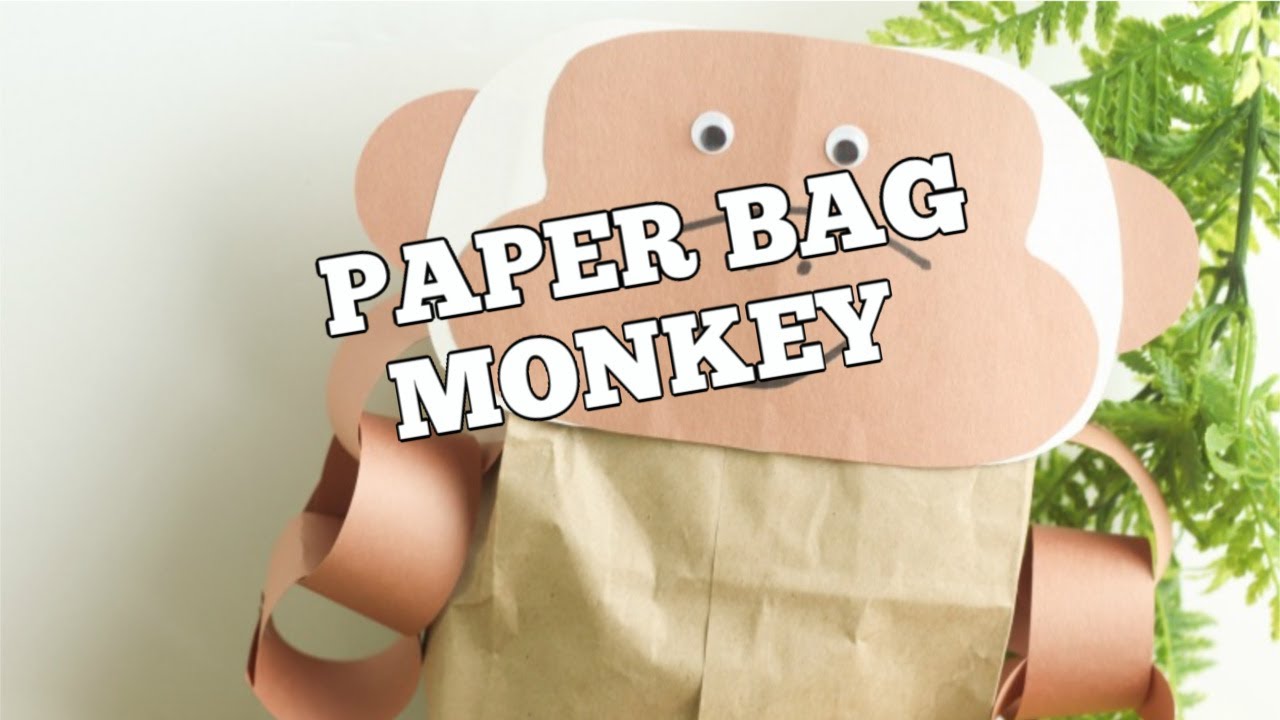 Paper Bag Monkey Craft for Kids