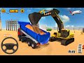 Heavy Construction Simulator Game - Excavator Crane Games - Android Gameplay