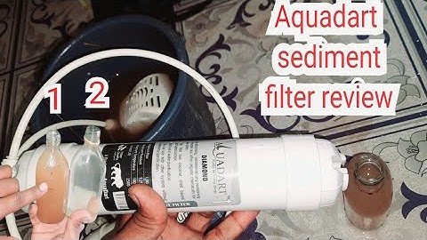 aquadart sediment filter quality test ||sediment filter review for ro water purifier