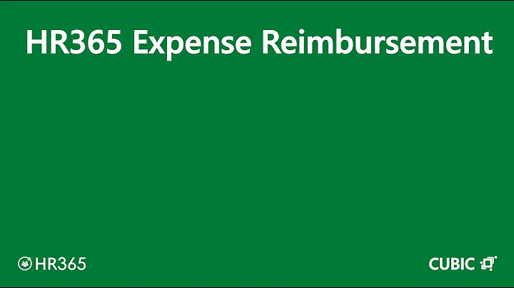 HR365 Expense Reimbursement