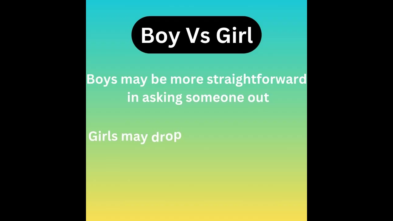 Boys Vs Girls Facts 