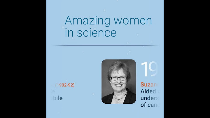 Women's History Month - Amazing women in science