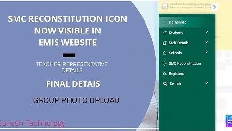 SMC RECONSTITUTION ICON NOW VISIBLE IN EMIS WEBSITE|TEACHER REPRESENTATIVE AND FINAL OPTIONS DETAILS