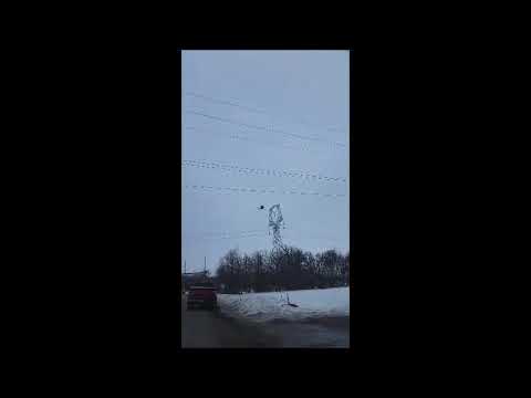 Stringing Hydro Lines in Headingley, MB