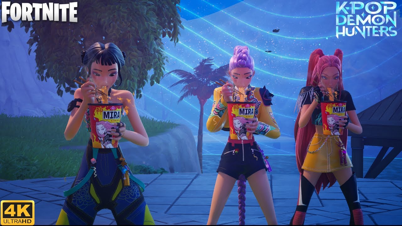 K-Pop Demon Hunters Trios Demon Rush Match - Fortnite Chapter 6 Season 4 (4K 60FPS)