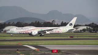 Aeromexico 787 &quot;Quetzalcóatl&quot; Aterrizando en la Ciudad de México
