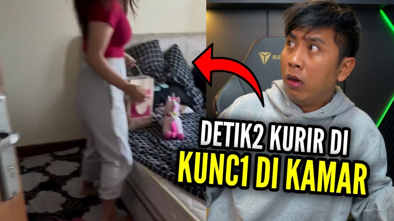 DUH VIRAL KAN INI YANG NGUNC1 KURIR DALAM KAMAR‼️...PANTES KURIR NYA PASRAH