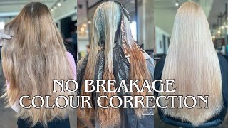 Red to Blonde Color Correction Transformation - How to Safely Lighten Hair Tutorial in 1 day