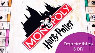 Imprimibles del Monopoly de Harry Potter (en español) + DIY 🎄⚡️ I Craftabulous