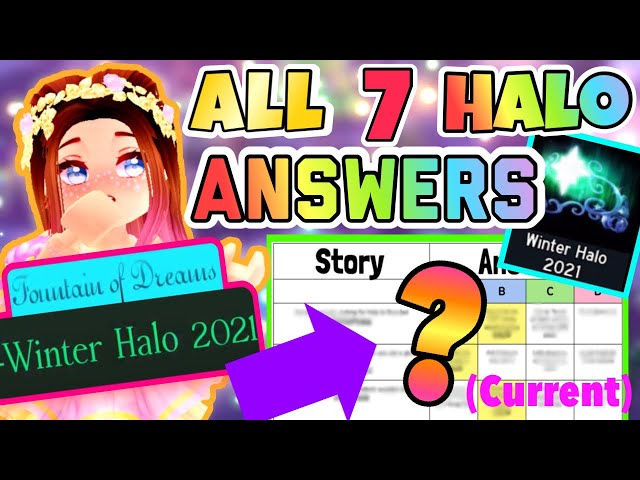 ALL 7 HALO ANSWERS To Win WINTER HALO 2021! Royale High Halo 
