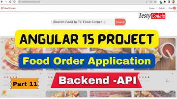Angular 15 food order project, Backend setup and make API, build Restful API using Nodejs| Express