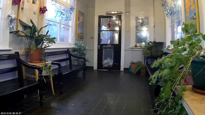 Olton Station Waiting Room Festive decorations 2013