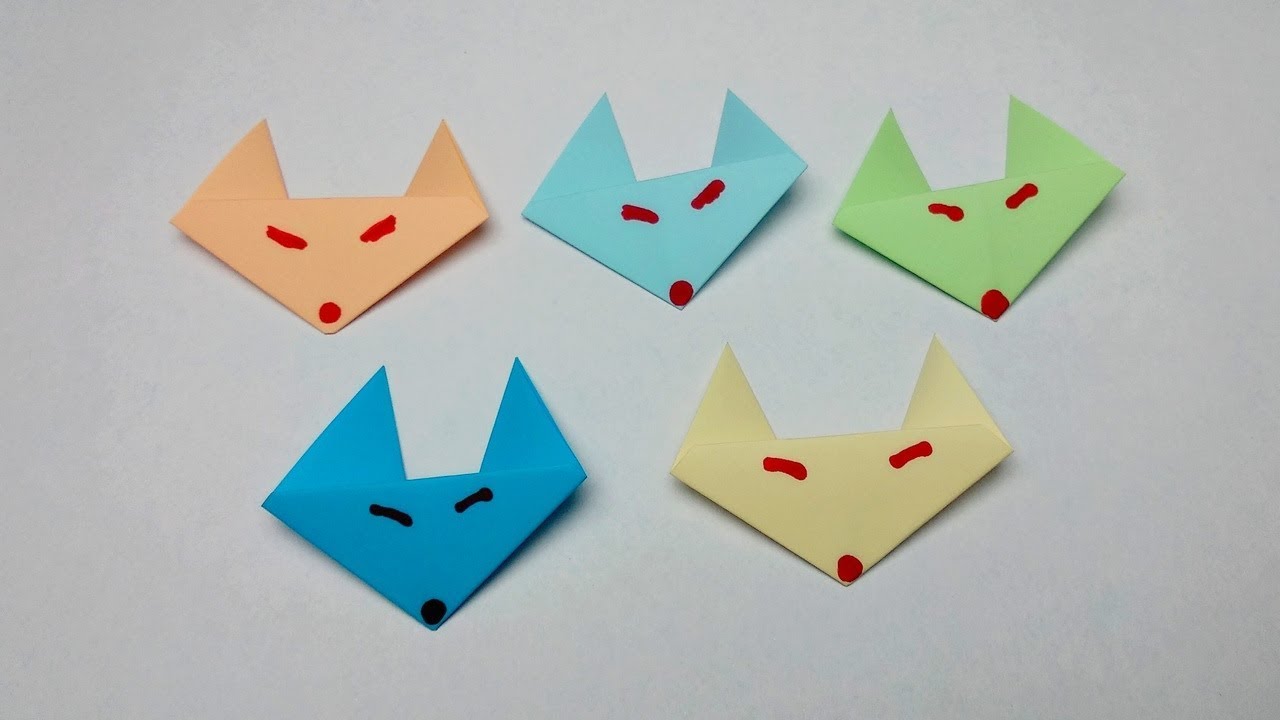 Origami sticky note animals Learn how to make an easy and cute paper
