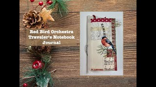 Red Bird Orchestra Traveler&#39;s Notebook Journal - Etsy Journal Share/Flip Through