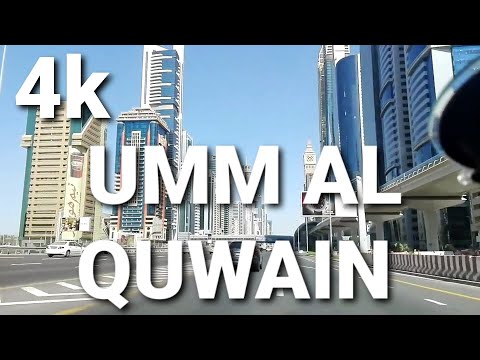 4k- umm Al Quwain CITY -in the morning time making around in downtown  , beautiful city of emirates