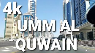 4k- umm Al Quwain CITY -in the morning time making around in downtown  , beautiful city of emirates