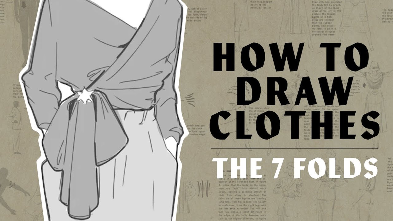 How to Draw Clothes | 7 Fabric Folds - YouTube
