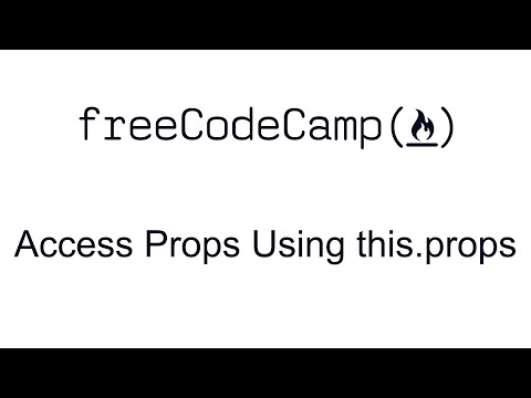 Access Props Using this.props - React - Free Code Camp