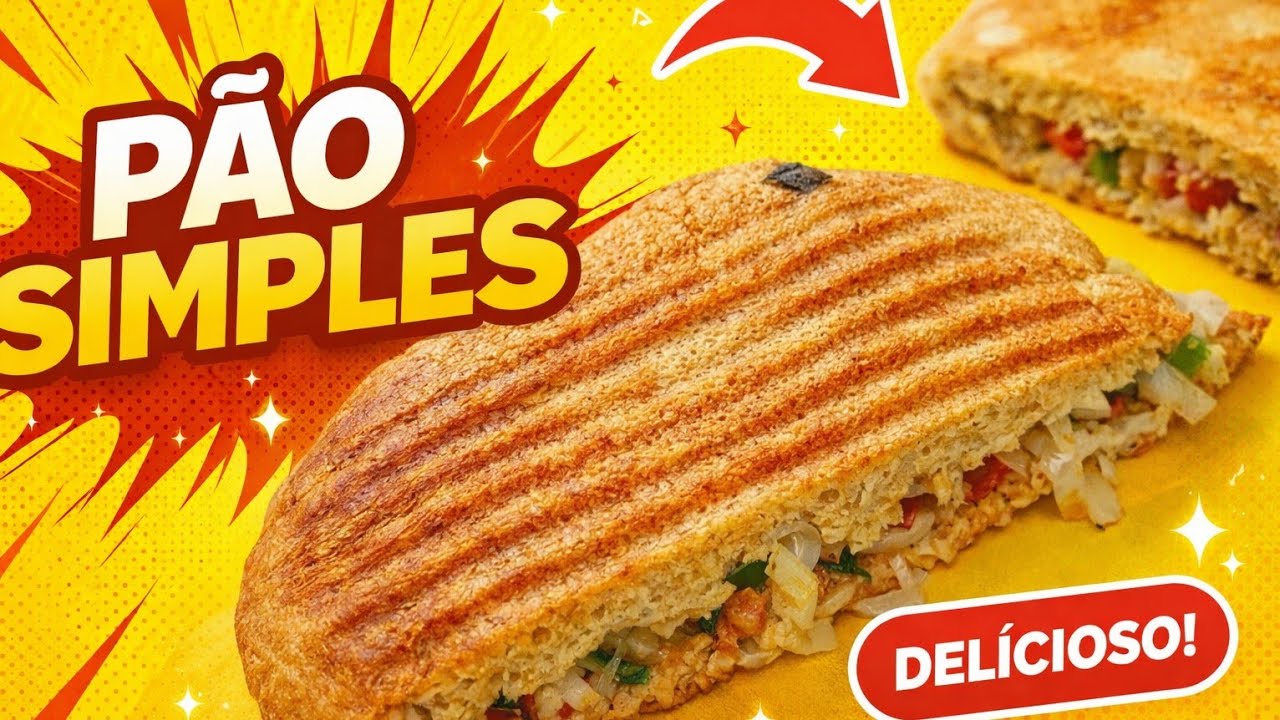 PÃO SIMPLES QUE VICIA? FÁCIL, RÁPIDO E DELICIOSO😋 