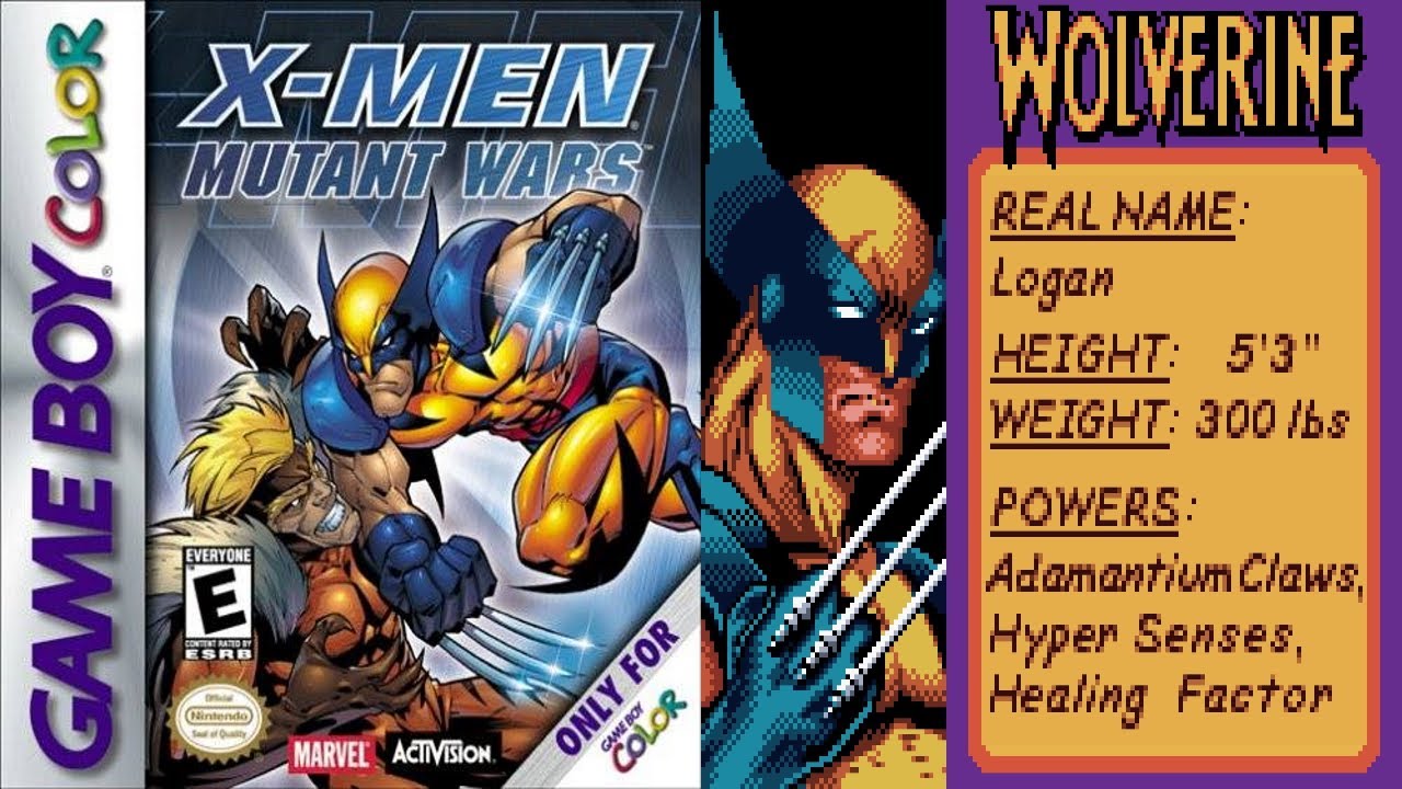 X Men - Mutant Wars - USA - Wolverine - Gameboy Color Playthrough - YouTube