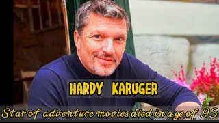 German actor Hardy Kruger, star of adventure movies, dies
