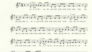 En lille frø i mosen sad