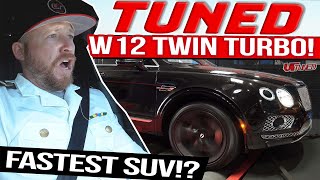 We TUNED the W12 Twin Turbo Bentley Bentayga! It's Scary Fast!! 060mph Test Drive & Dyno Revealed!