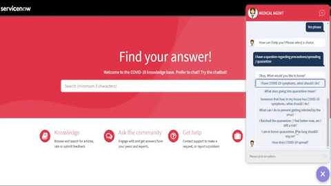 Knowledge articles: ServiceNow Virtual Agent tailored to COVID-19
