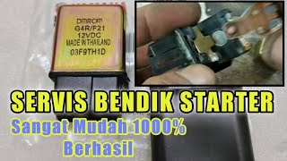 CARA PERBAIKI BENDIK STARTER || MEMPERBAIKI BENDIK STATER