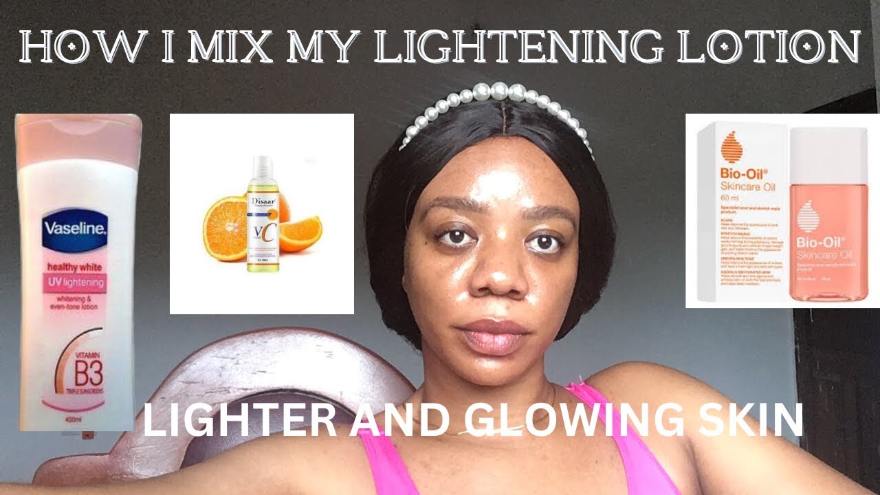 fryser Stejl Alperne How I mix my lotion for glowing and even skin tone - YouTube