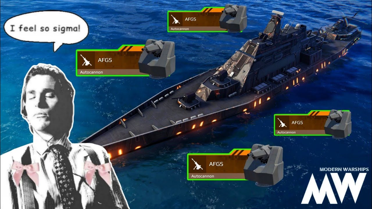 USS Constitution II With 4x AFGS Autocannon 🔥 Don't Try Torpedo Spam - Modern Warships 