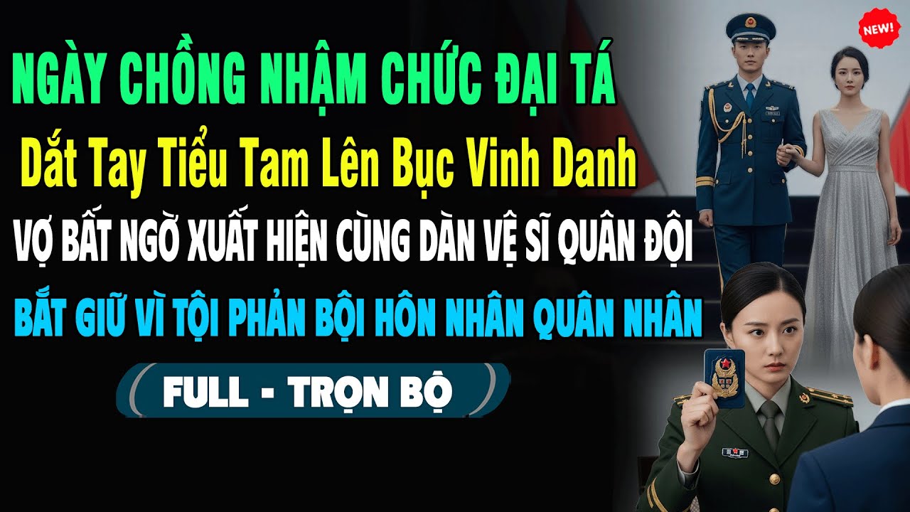 💖Ngày Nhậm Chức Đại Tá, Chồng Dắt Tay Tiểu Tam Lên Bục Vinh Danh, Vợ Xuất Hiện Cùng Vệ Sĩ Quân Đội..