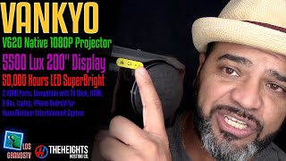 Vankyo Performance V620 1080p LED Portable Projector 🍿 : LGTV Review by LosGranosTV 4,276 views 4 years ago 13 minutes, 26 seconds